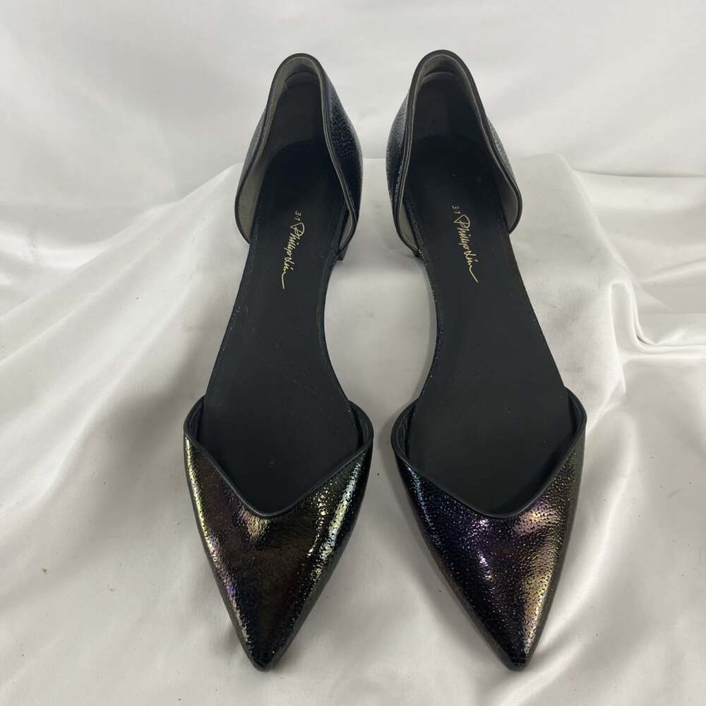 3-1 Phillip Lim Iridescent Multicolour Leather Women's Size EU Size 39.5